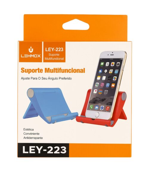 Suporte P/ Smartphones De Mesa Multifuncional Lehmox Ley-223