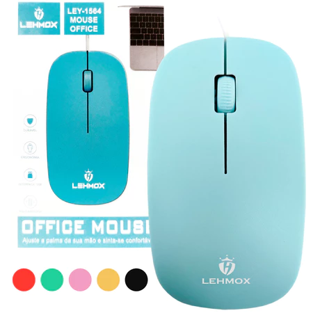 Mouse Ergonômico Lehmox 1564 Usb Office Com Fio Trabalho