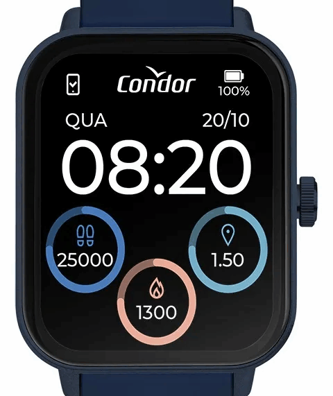 Smartwatch Relógio Condor Azul - Cosmart1aa/8p