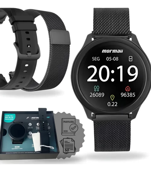 Relógio Smartwatch Mormaii Life Ultra Redondo